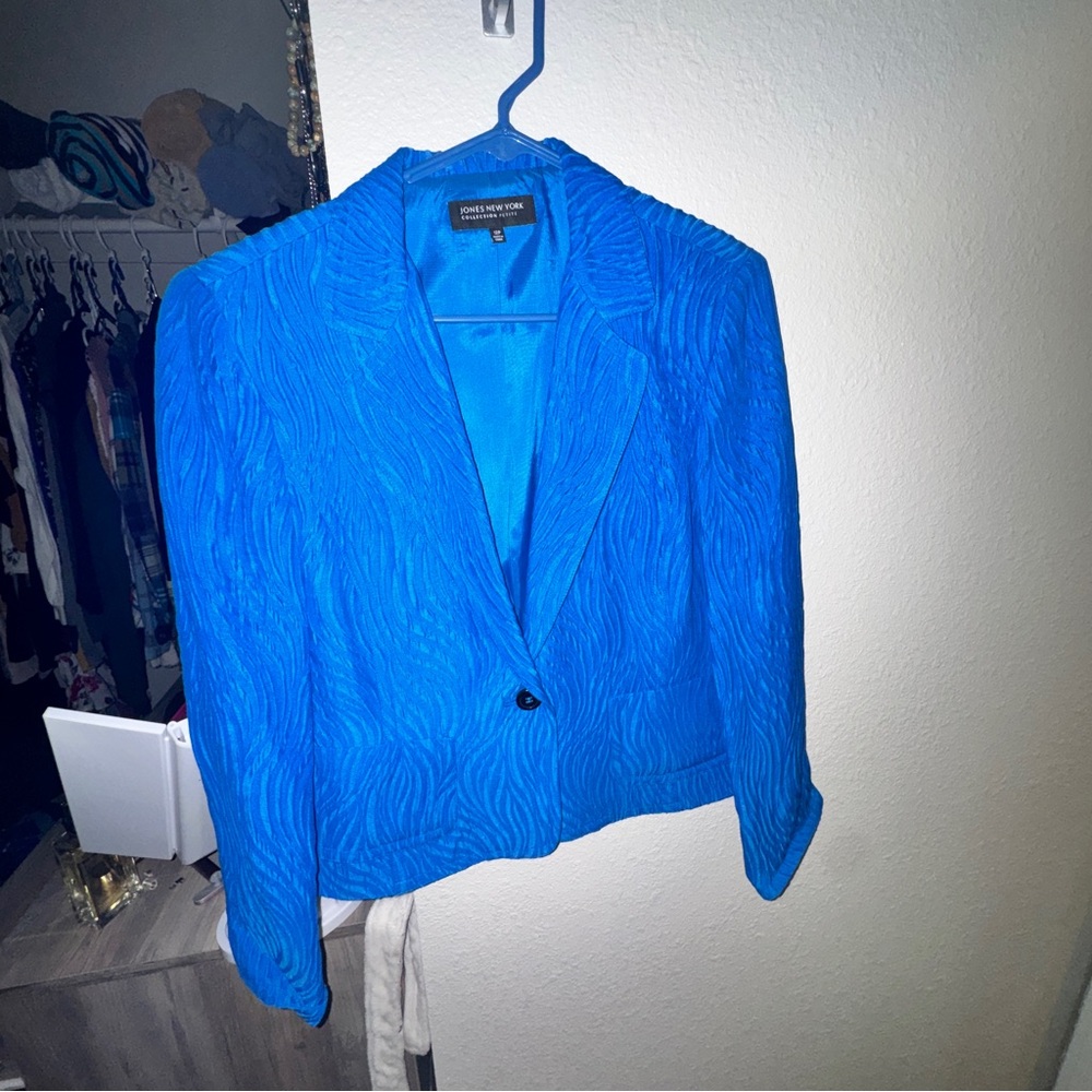 Jones New York Vibrant Blue Blazer
